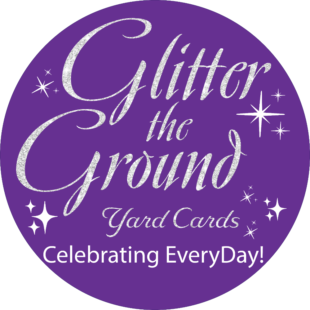 Glitter the Ground Yard Cards Logo